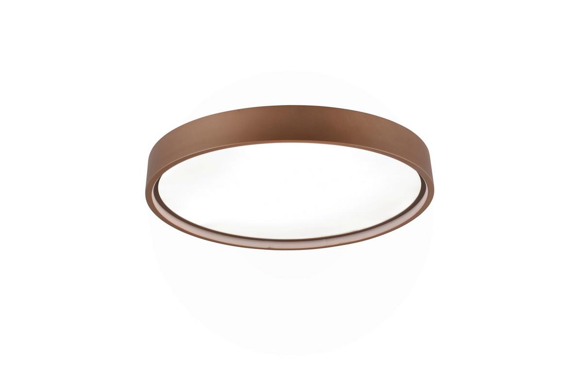 LED-Deckenleuchte Doha in Braun max. 29 Watt - Braun, MODERN, Metall (45/5,5cm) - Trio Leuchten