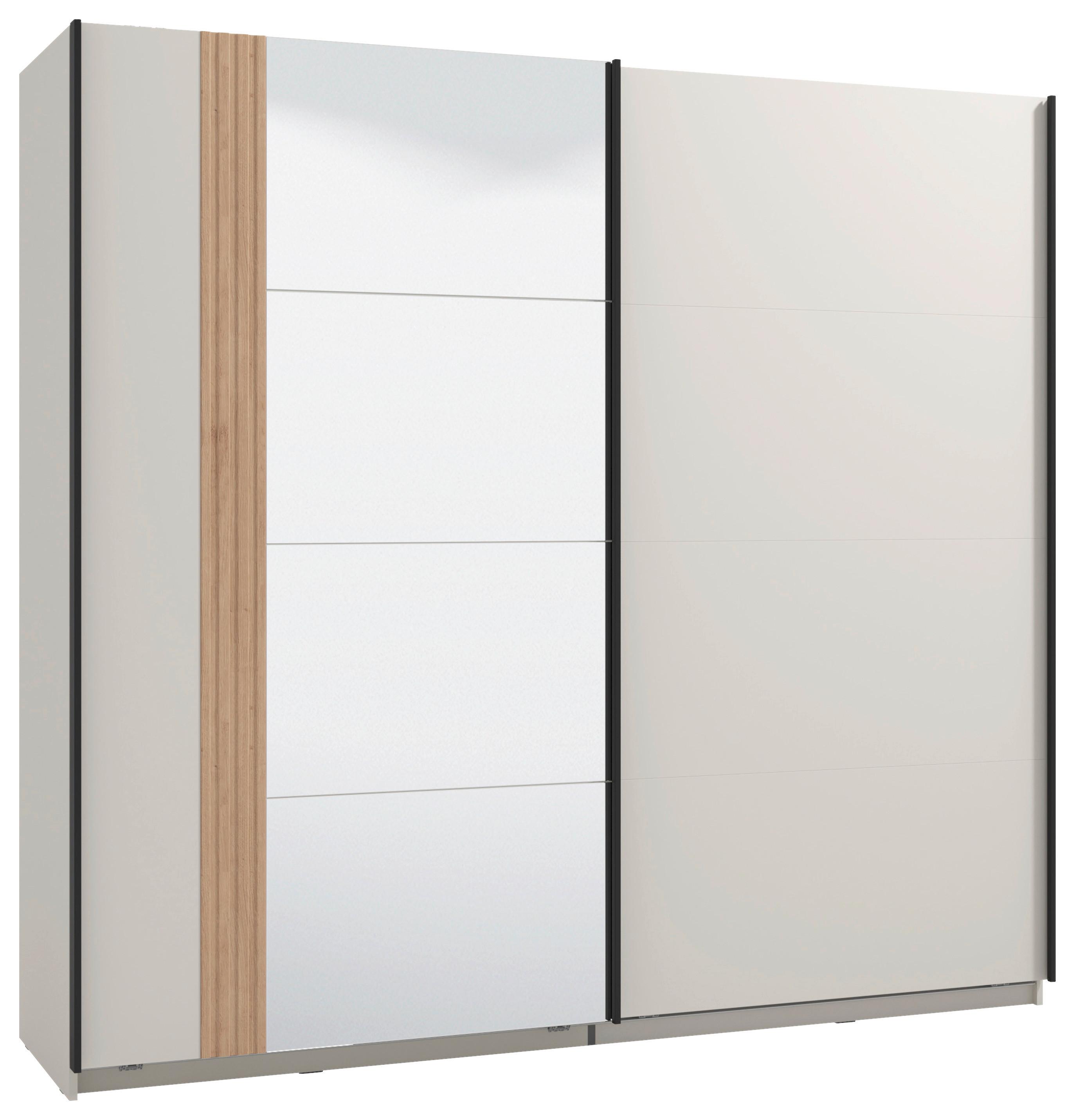 Tolóajtós Szekrény Belfort - kasmírszínű, Modern, faalapú anyag (220/205/61cm)