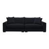 Bigsofa Pedro Schwarz - Schwarz, MODERN, Holz/Holzwerkstoff (261/83/124cm) - Mömax