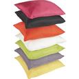 Kissenhülle Waffel, ca. 40x40cm - Türkis/Rot, Textil (40/40cm) - MÖMAX modern living