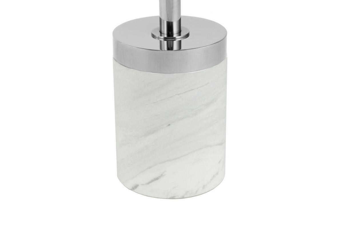 BEISTELLTISCH LANA 125 GRAPHIT / WEISS - Weiss/Graphitfarben, Design, Glas/Stein (46/46/53cm) - Kayoom