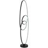 LED-GOLVLAMPA ITI - opal/svart, Modern, metall/plast (30/25/120cm) - Mömax