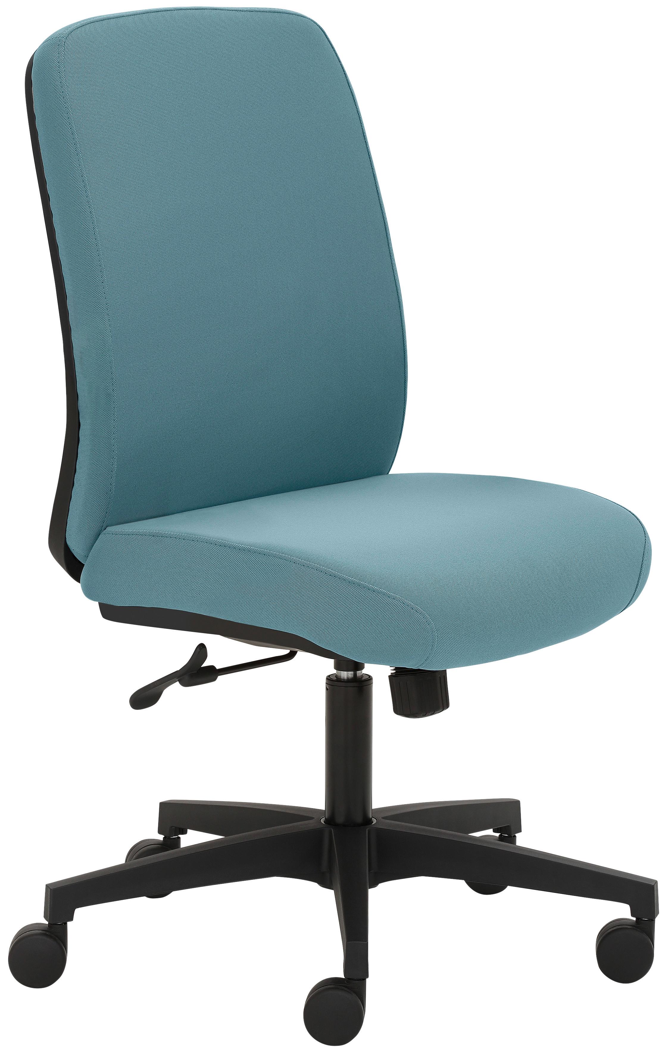 Drehstuhl My Triton Türkis - Türkis/Schwarz, ROMANTIK / LANDHAUS, Holz/Kunststoff (62/98-109/62cm) - MID.YOU