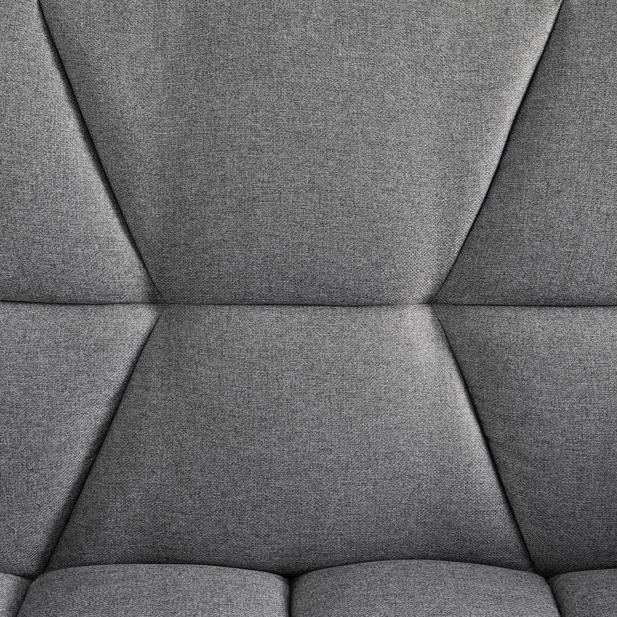 Zofa S Posteljno Funkcijo David, Siva - barve kroma/siva, Moderno, kovina/tekstil (196/83/89cm) - Bessagi Home