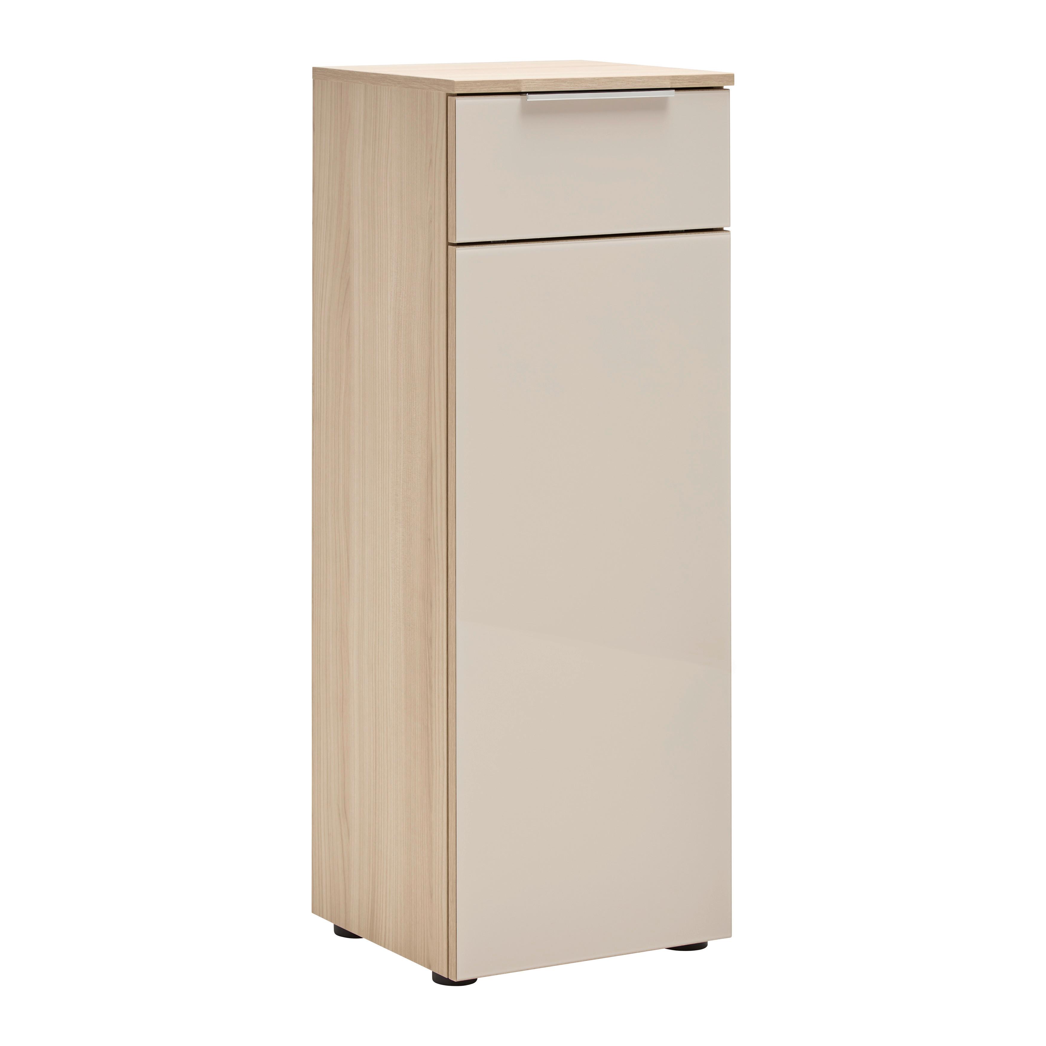 Schranksystem Siena Kaschmir/Eichefarben - Kaschmir/Chromfarben, MODERN, Holzwerkstoff/Metall (40/110/38cm) - Mömax