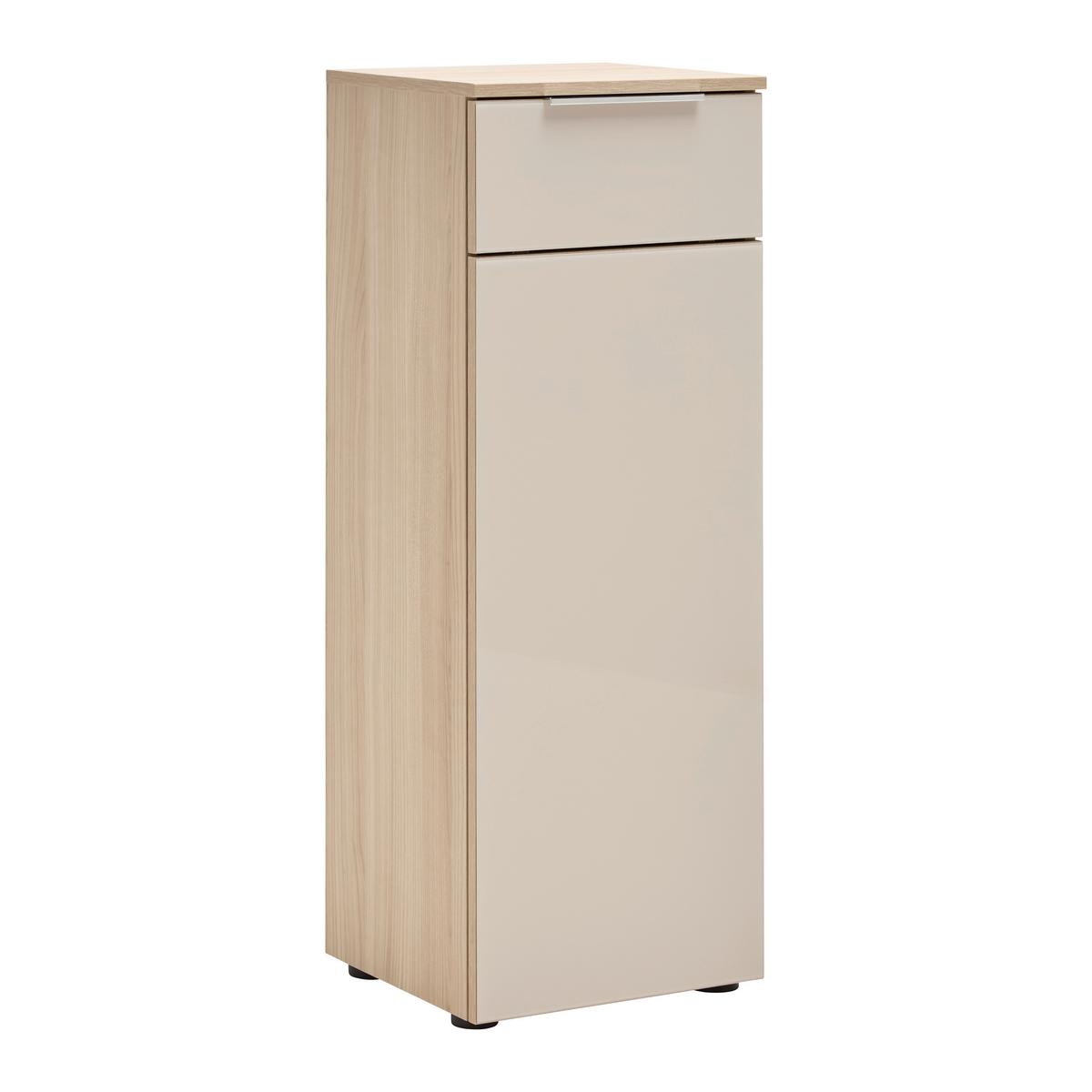 Schranksystem Siena Kaschmir/Eichefarben - Kaschmir/Chromfarben, MODERN, Holzwerkstoff/Metall (40/110/38cm) - Mömax