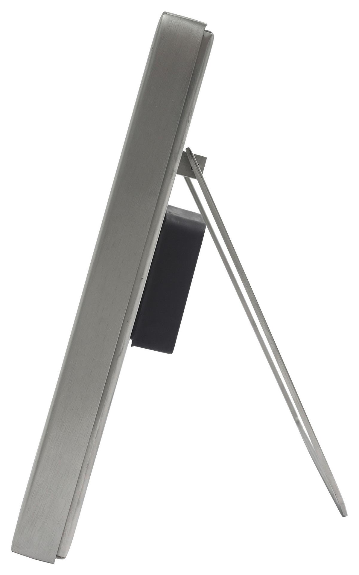 Tischuhr Moments 2250 - Silberfarben/Schwarz, Trend, Metall (3cm) - Kayoom