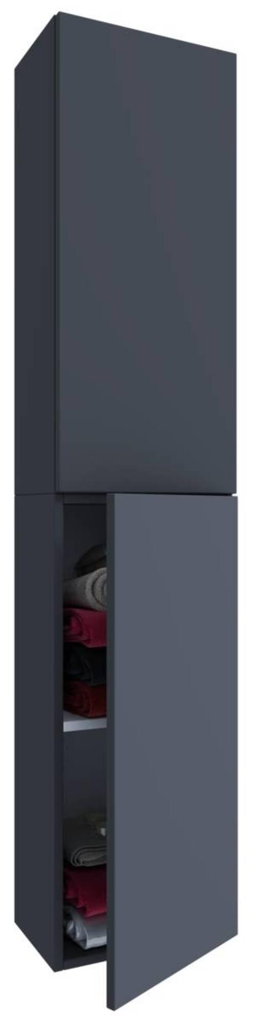 Hochschrank Lendas ca. 33x150 cm Anthrazit - Anthrazit, MODERN, Holzwerkstoff (32,6/150/21,7cm) - MID.YOU