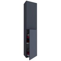 Hochschrank Lendas ca. 33x150 cm Anthrazit - Anthrazit, MODERN, Holzwerkstoff (32,6/150/21,7cm) - MID.YOU