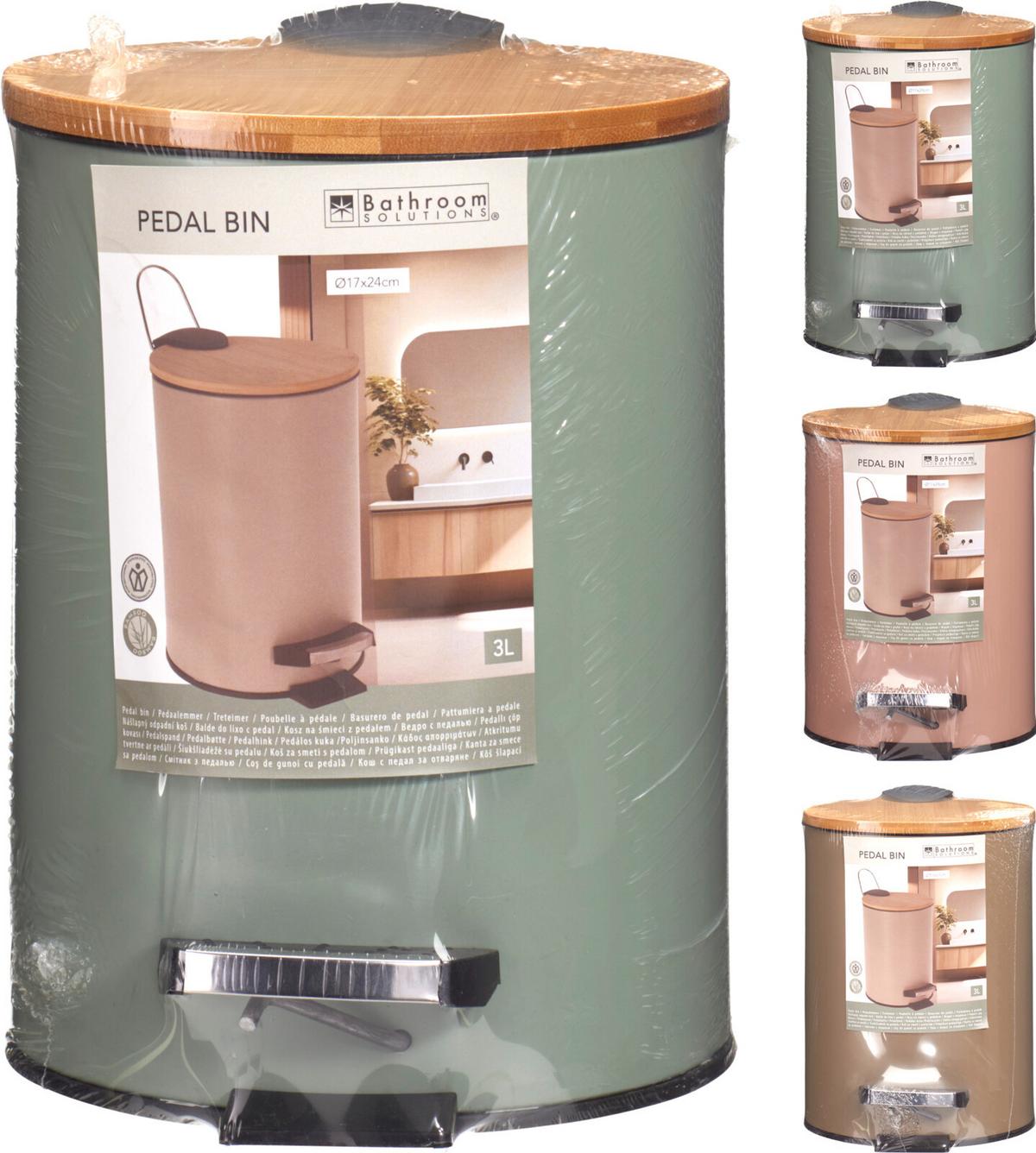 Kozmetikai Szemetes Terence - pink/barna, műanyag (17/24cm)