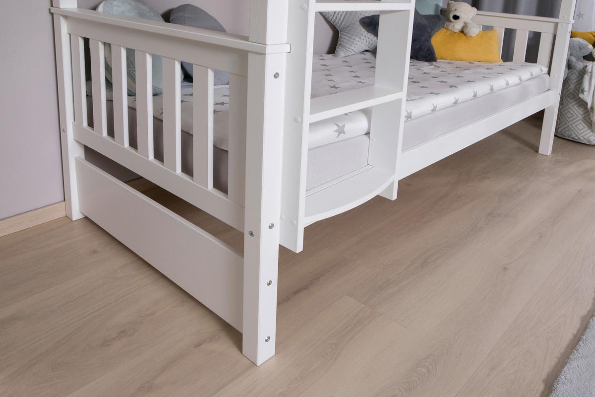 Pograd Sammy, Bela, Masivno - bela, Moderno, les (90/200cm) - MID.YOU