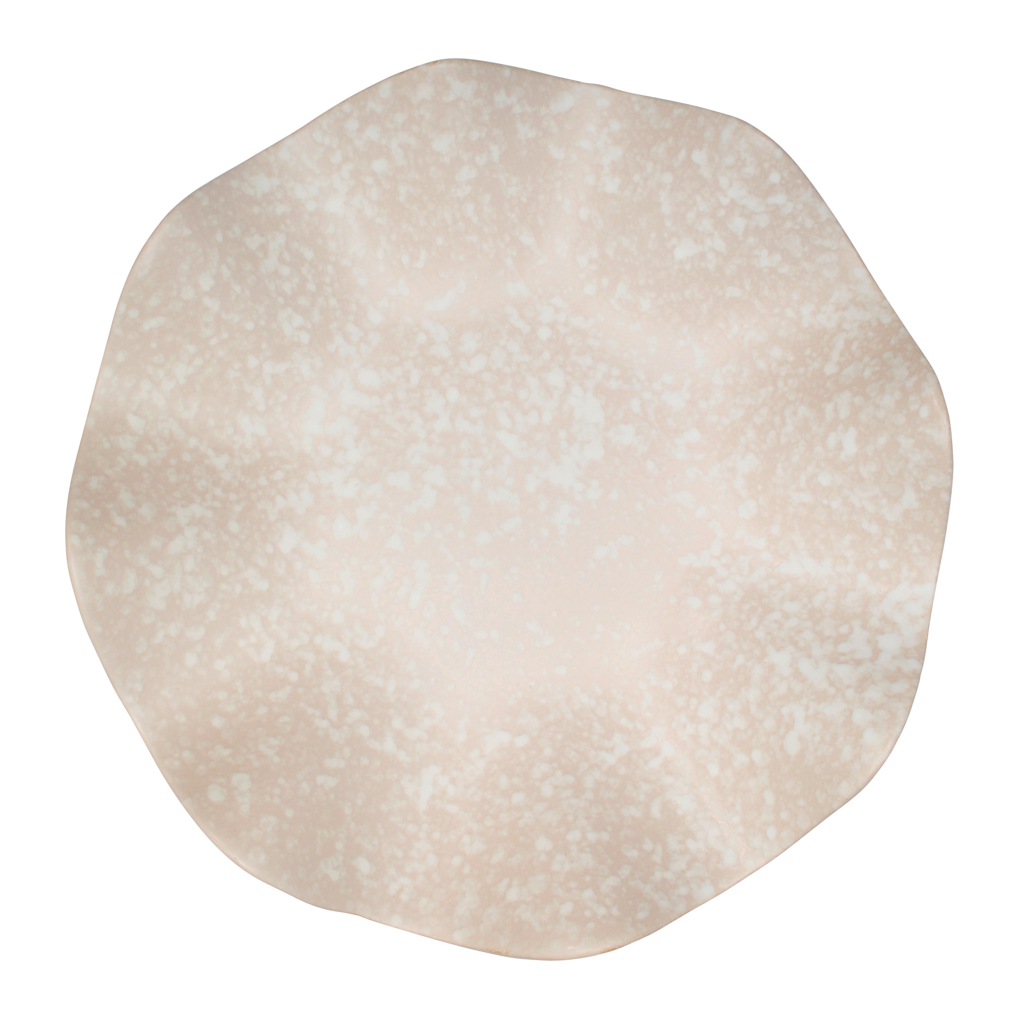 Obstschale Shiny Silver Creme - Creme, MODERN, Keramik (32,5/8,5cm) - Mömax