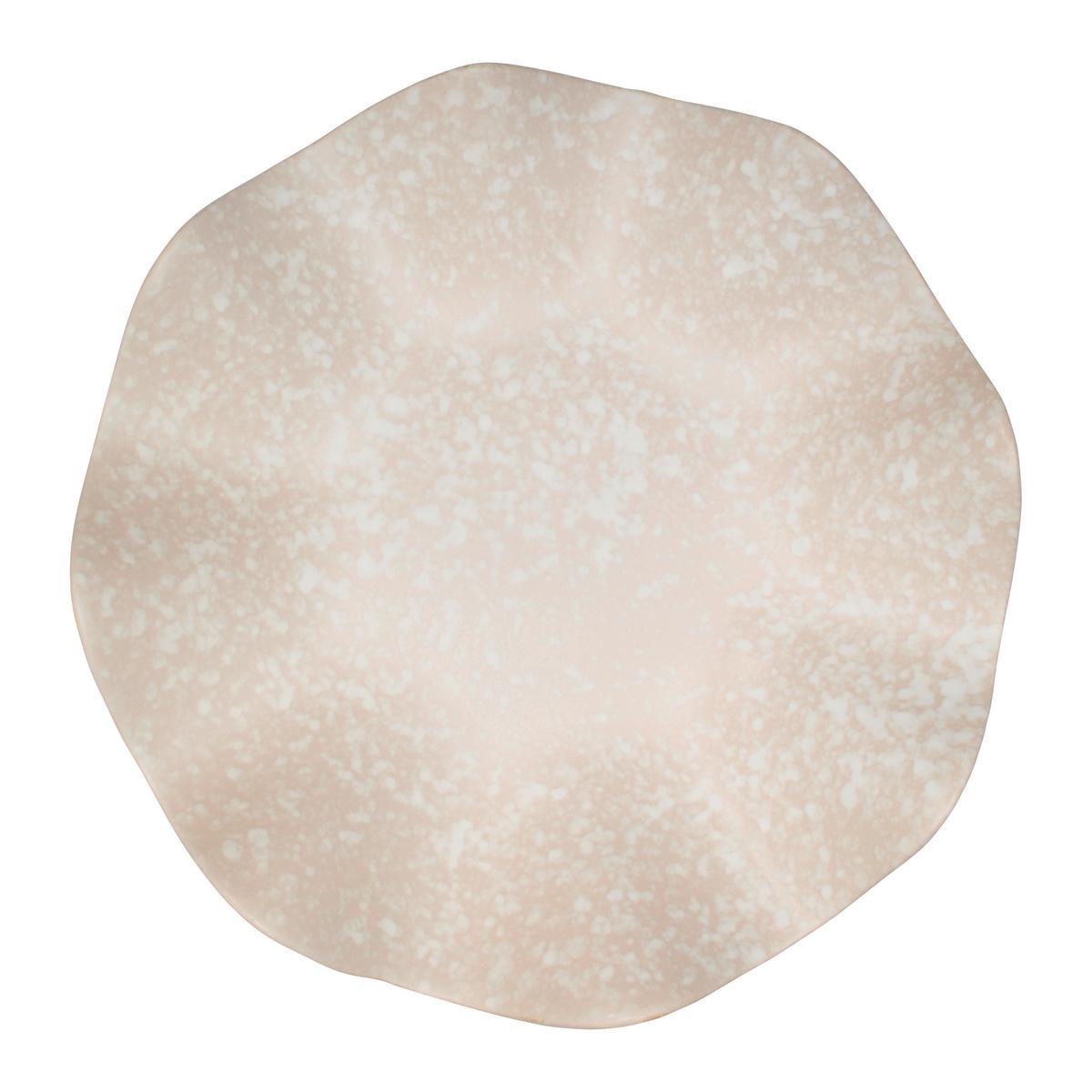 Obstschale Shiny Silver Creme - Creme, MODERN, Keramik (32,5/8,5cm) - Mömax