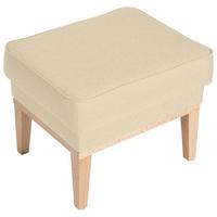 HOCKER ANGELO - Beige/Naturfarben, KONVENTIONELL, Holz/Textil (50/41/41cm) - Max Winzer