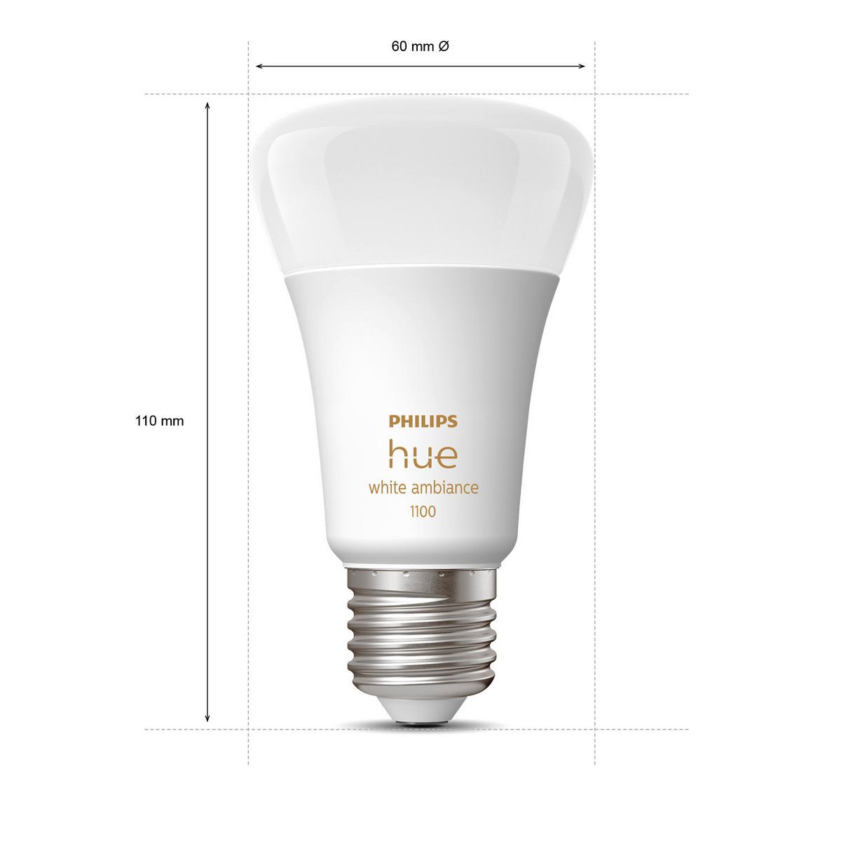 ŻARÓWKA LED 29181200 PHILIPS HUEWA - biały, Basics, tworzywo sztuczne (6,1/11/6,1cm) - Philips HUE