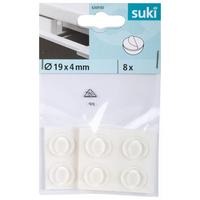 Ajtóütköző 19mm, 8db - (1,9/0,4cm) - Suki