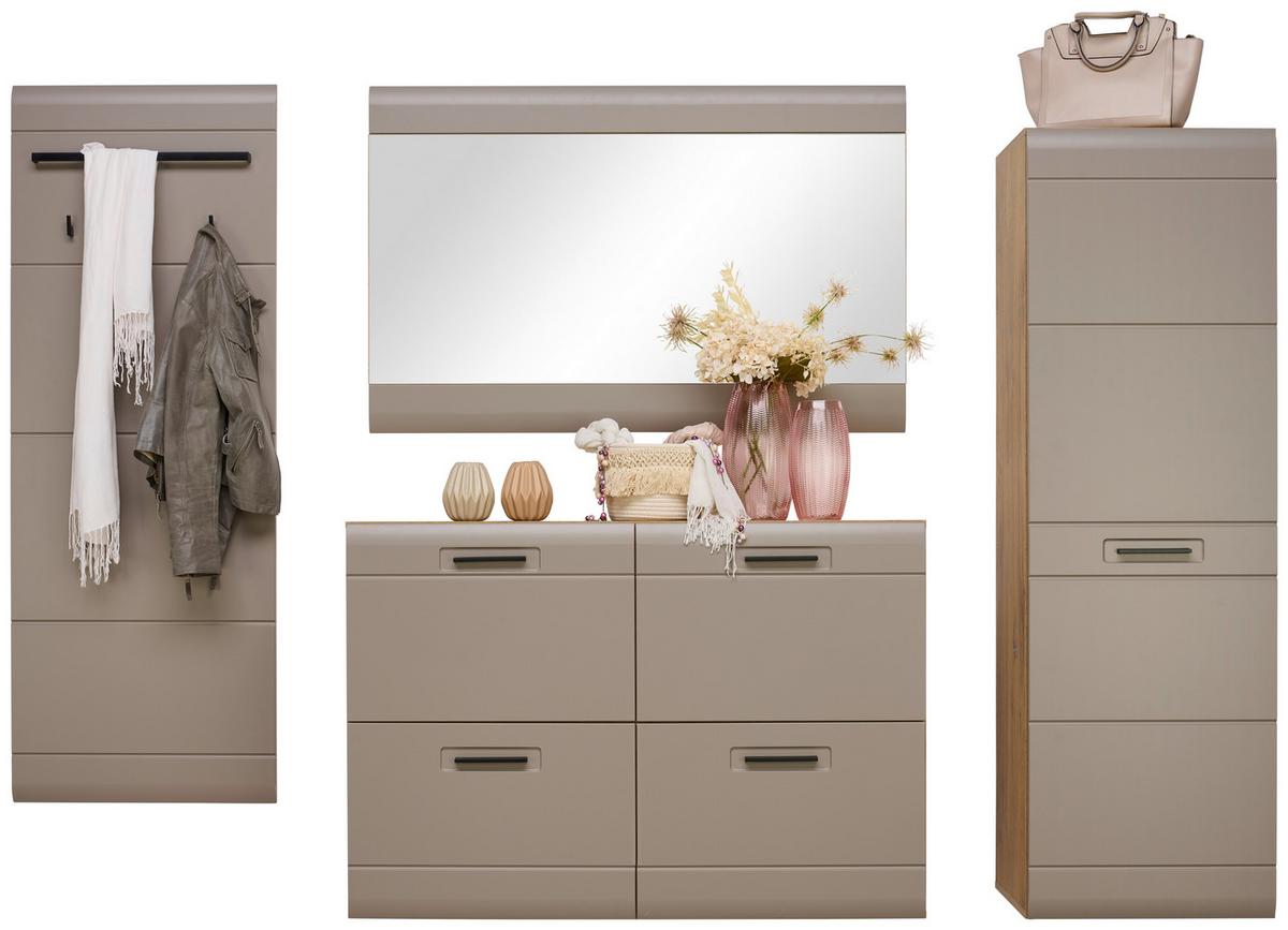 Panou cuier AURIS - culoare lemn stejar/gri, Modern (60/162,2/1,9cm) - Modern Living