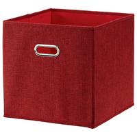 Összehajtható Doboz Bobby - piros, Modern, karton/textil (33/32/33cm) - Premium Living