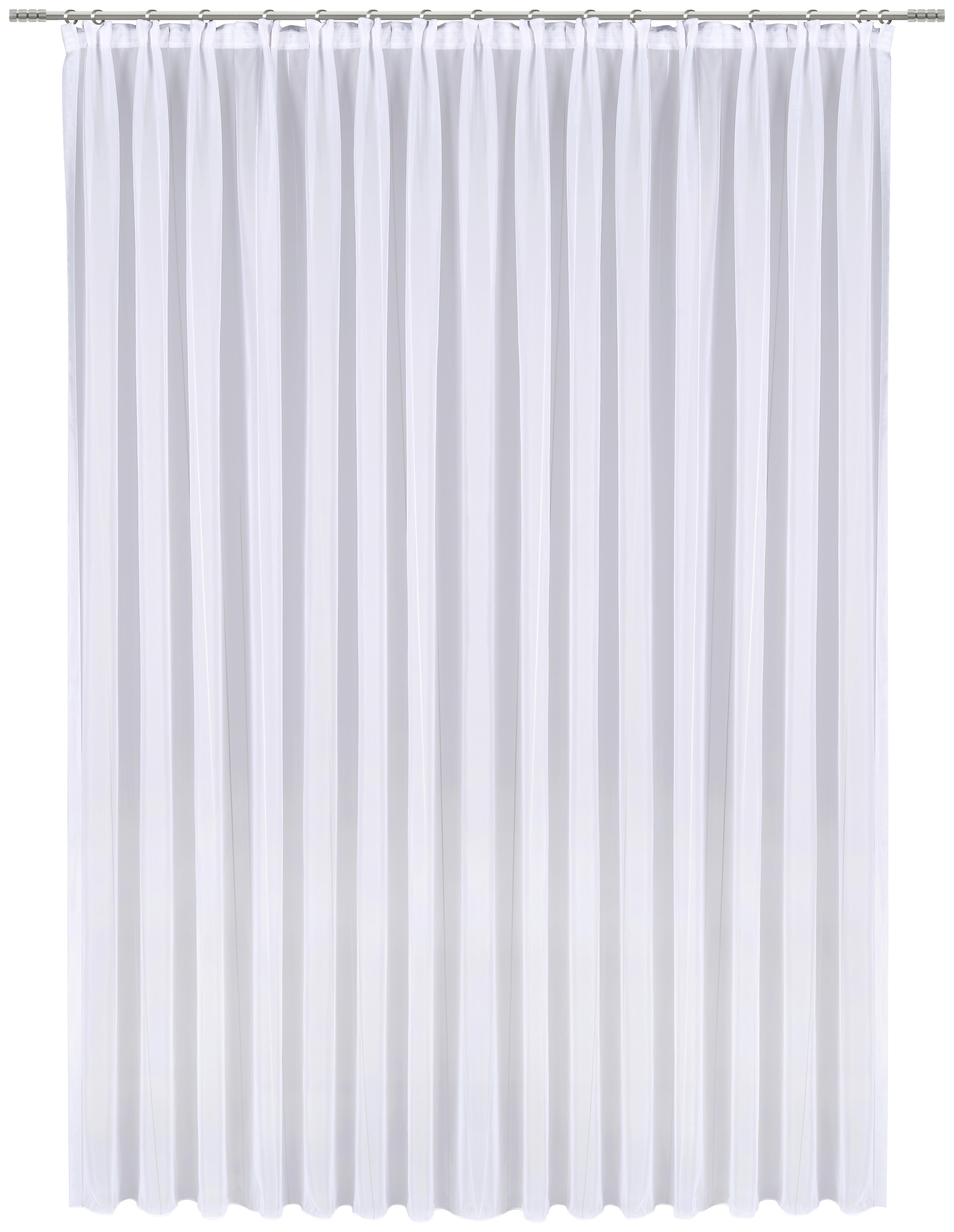 FIRANA GOTOWA LISTRAS - biały/szary, Basics, tkanina (450/245cm) - Esposa