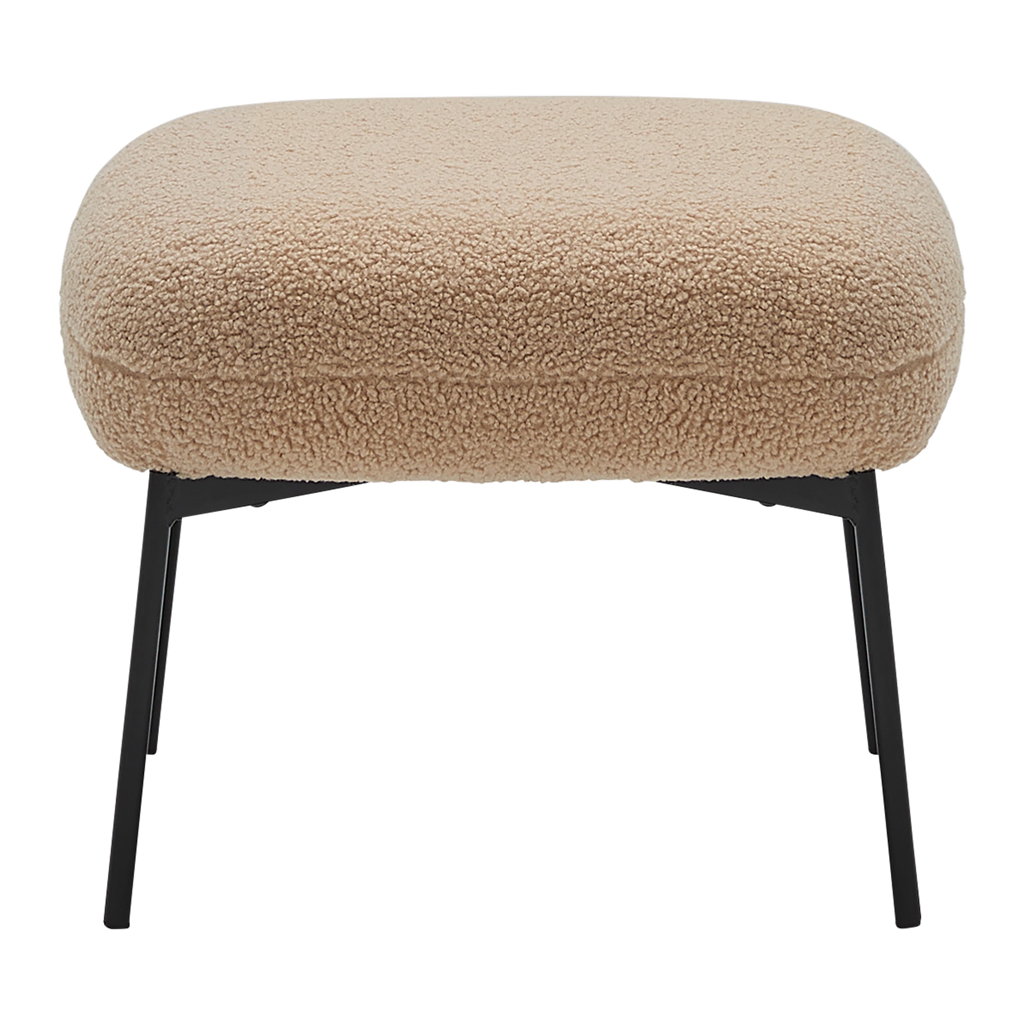 Ülőke Norbi - bézs, Modern, textil/fa (42/43/56cm) - Mömax