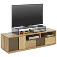 Mizica Za Hi-fi Naprave Vobis - hrast/rjava, Moderno, leseni material (140/40/45cm) Mizica Za Hi-fi Naprave Vobis - hrast/rjava, Moderno, leseni material (140/40/45cm)