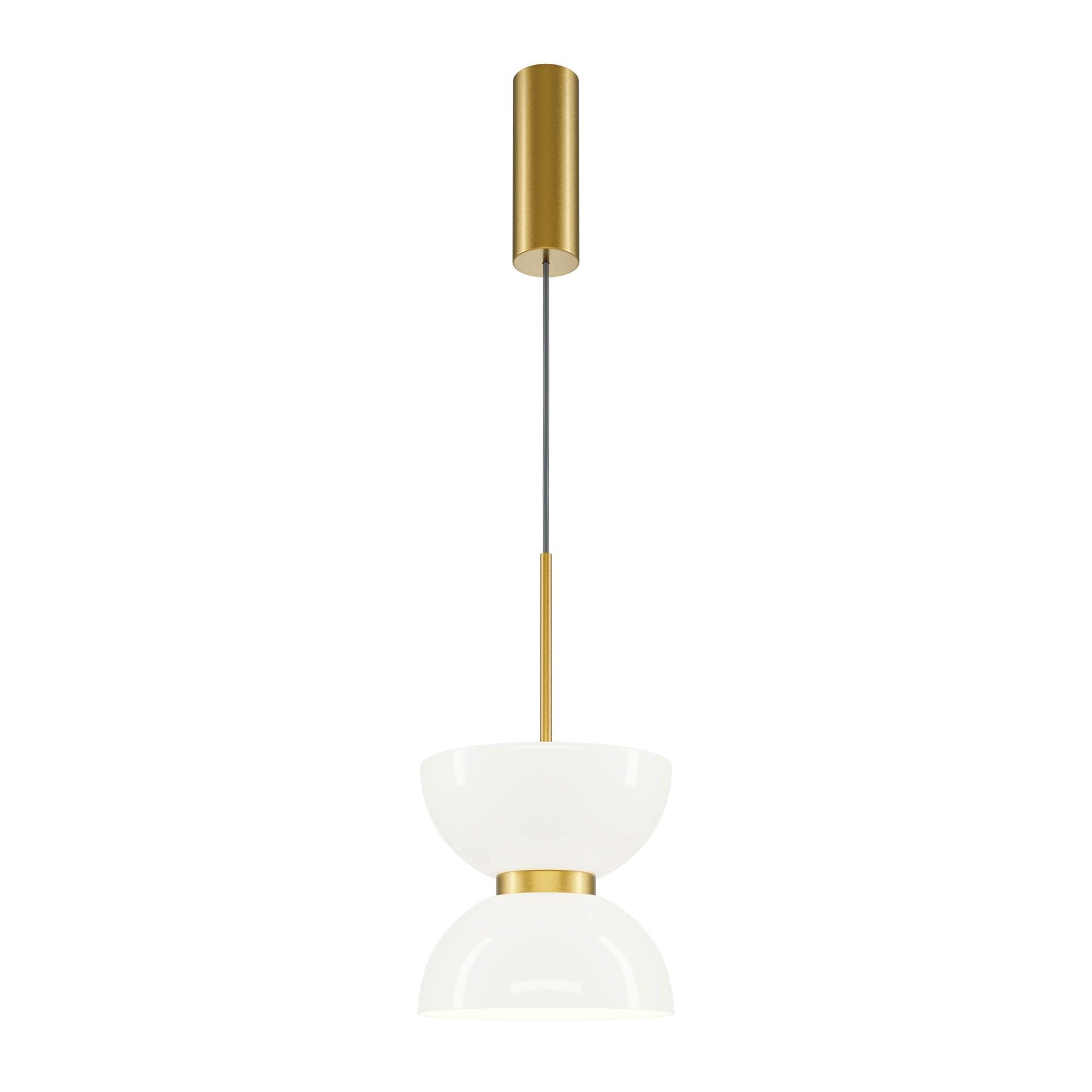 Pendelleuchte Mod178pl-L11g3k - Weiss/Goldfarben, Design, Metall (22/350cm) - MAYTONI