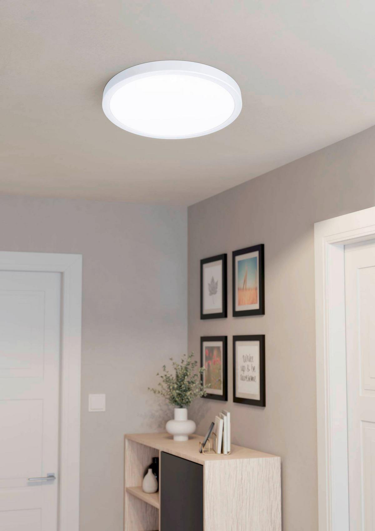 ŁAZIENKOWA LAMPA SUFITOWA 780898 RIO - biały, Basics, tworzywo sztuczne (27.8/2.8cm) - Celina