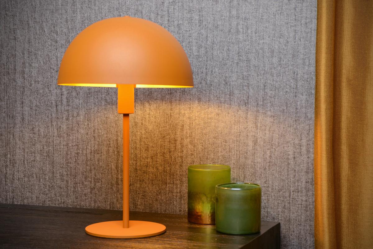 LAMPA STOŁOWA 45596/01/44 SIEMON - kolor mosiężny/curry, Design, metal (25/40cm) - Lucide