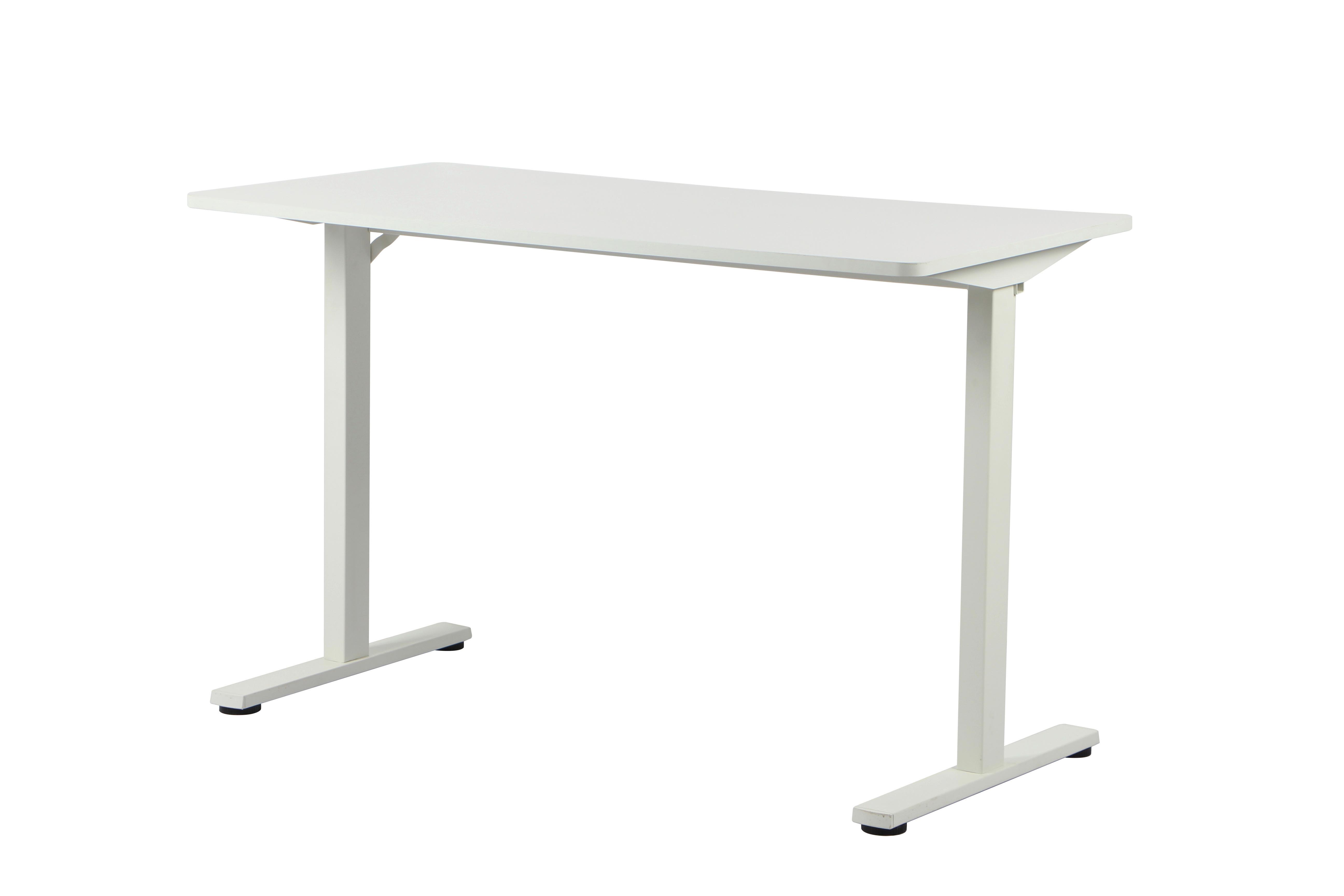 SKRIVBORD JANNIS - vit, Modern, metall/trämaterial (120/60/75cm) - Mömax