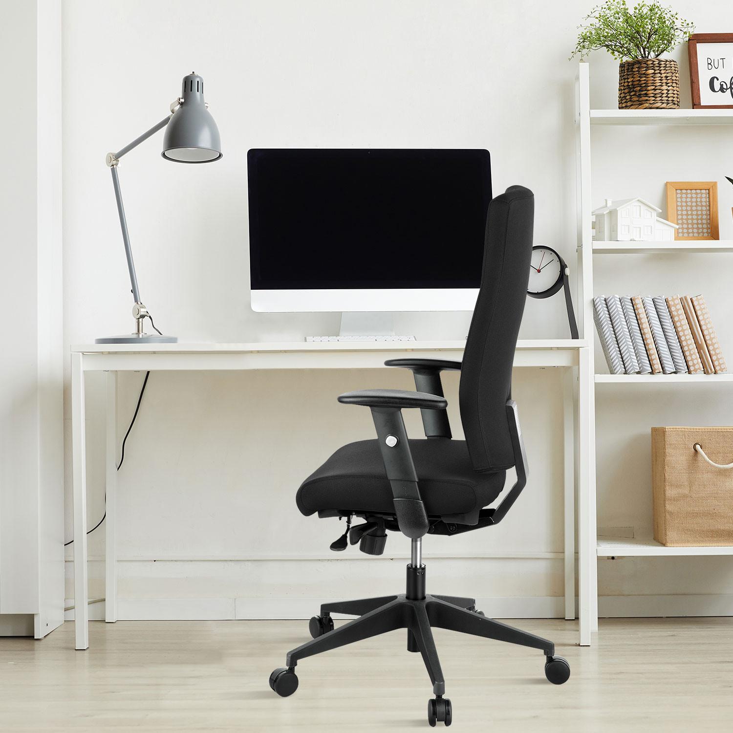 Pisarniški Stol Pro-tec 300, Črna - črna, Moderno, umetna masa/tekstil (57/125/53cm) - MID.YOU