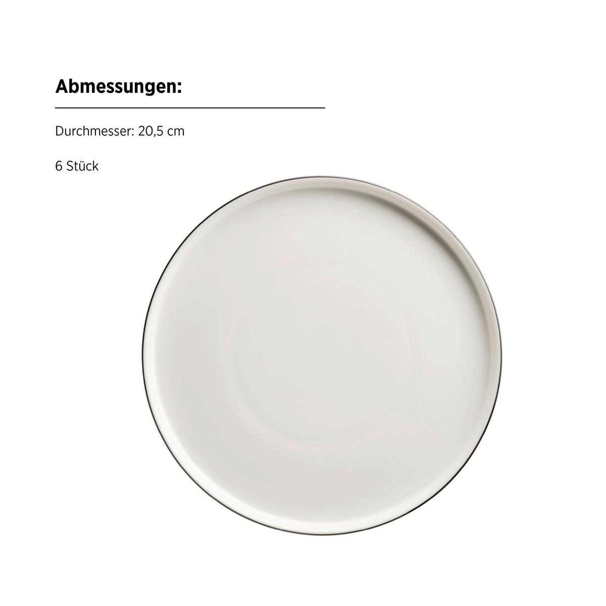 KAFFEESERVICE SITA - Weiss/Schwarz, Trend, Keramik - Mäser