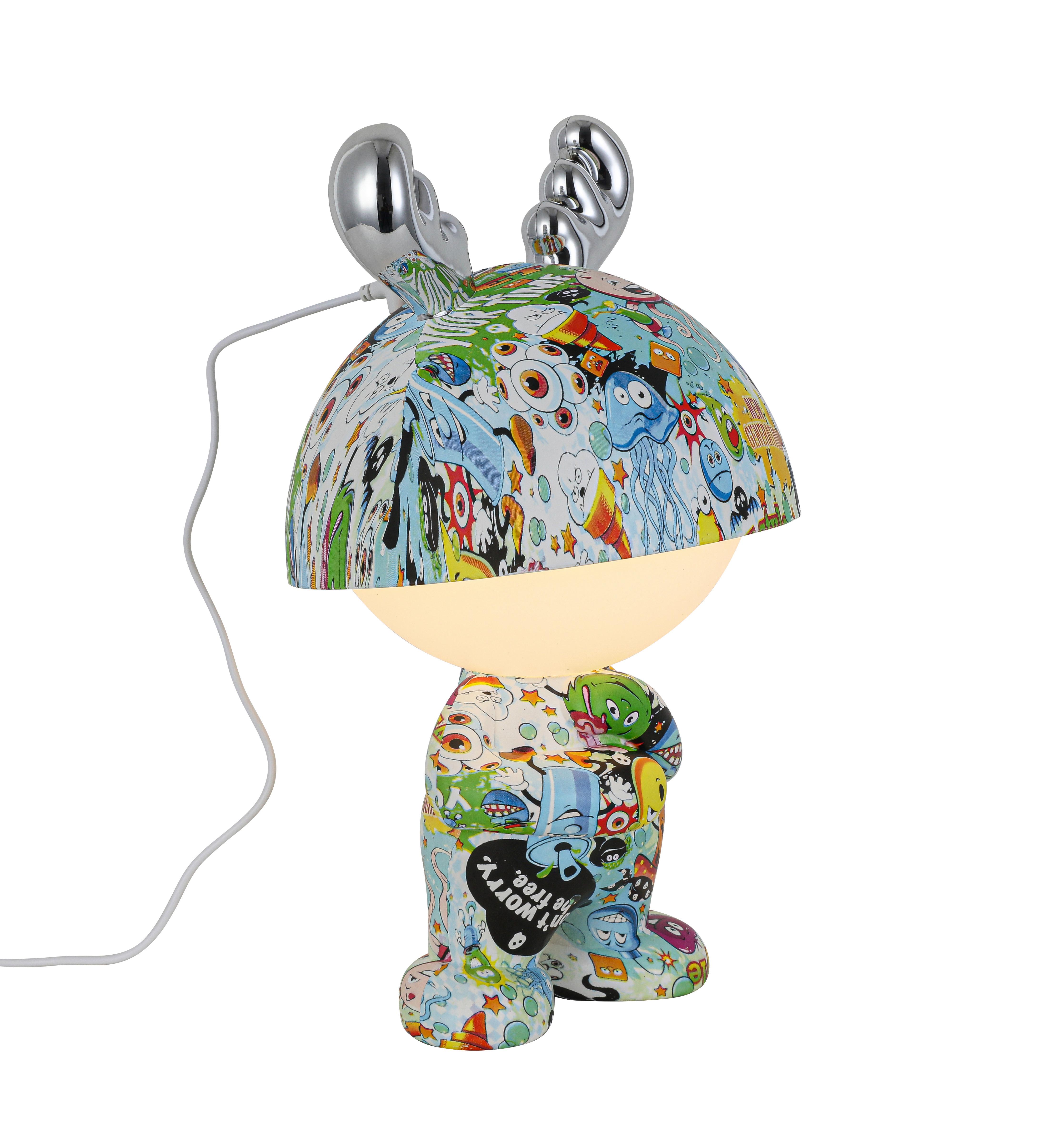 LED-DEKORATIONSLAMPA LEA - kromfärg/multicolor, Modern, metall/plast (17/17/30cm) - Mömax