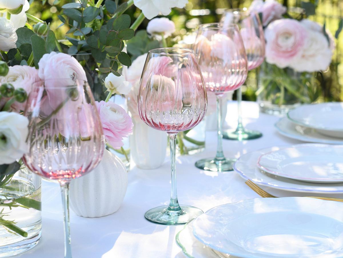 Set Kozarcev Za Vino Spring, 4-Delni - večbarvno, Basics, steklo (470ml) - Creatable