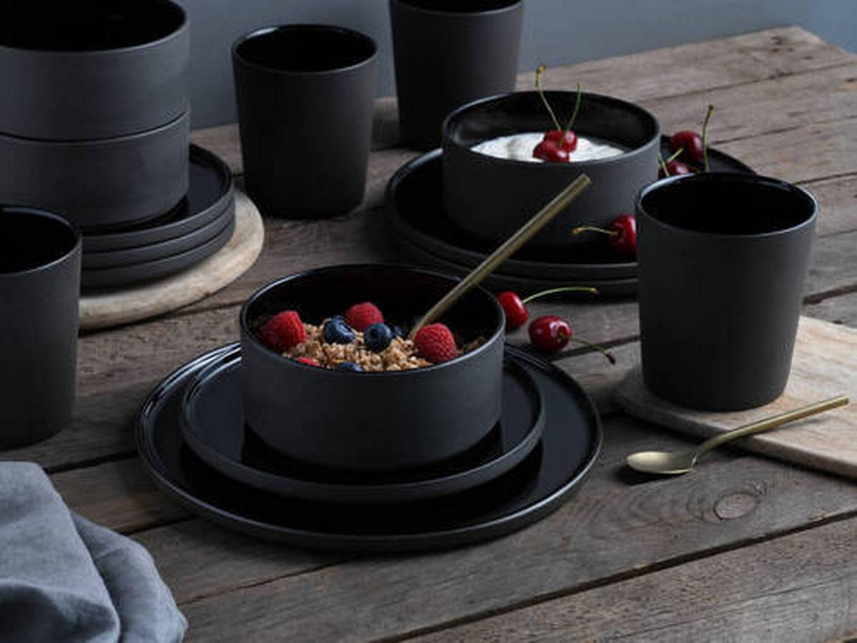 Kombinirani Servis Futuro Black, 16-Delni - črna, Trend, keramika (41/39/35null) - Creatable
