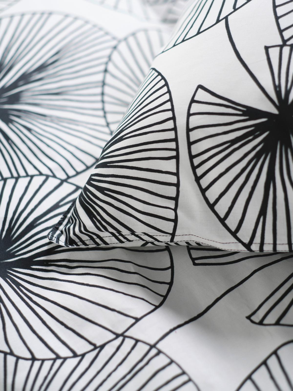 Ágyneműhuzat-garnitúra Thekla - fekete/fehér, Natur, textil (140/200cm) - Bessagi Home