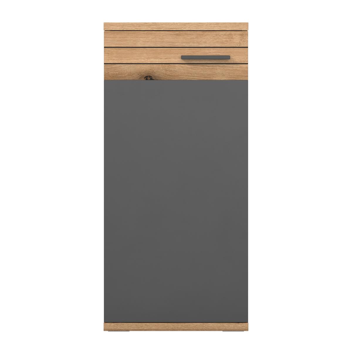 Donji Element Cotia - boje hrasta/crna, Moderno, drvni materijal/metal (40/86/30cm) - James Wood