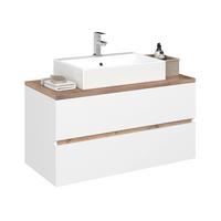 Omarica Za Pod Umivalnik Marbella, Bela, Hrast - bela, Moderno, leseni material/keramika (100/64,5/47cm) - Mömax