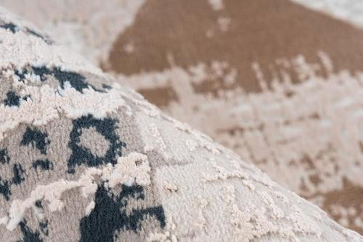 Vintage-teppich Akropolis - Blau/Grau, Design, Textil (120/180cm) - Kayoom