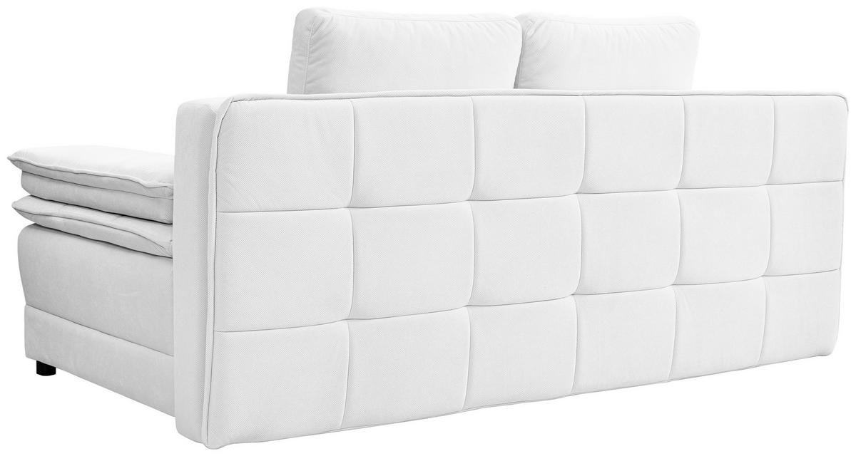 Canapea extensibila ALICE - alb, Modern, textil (202/73-92/105cm) - Modern Living