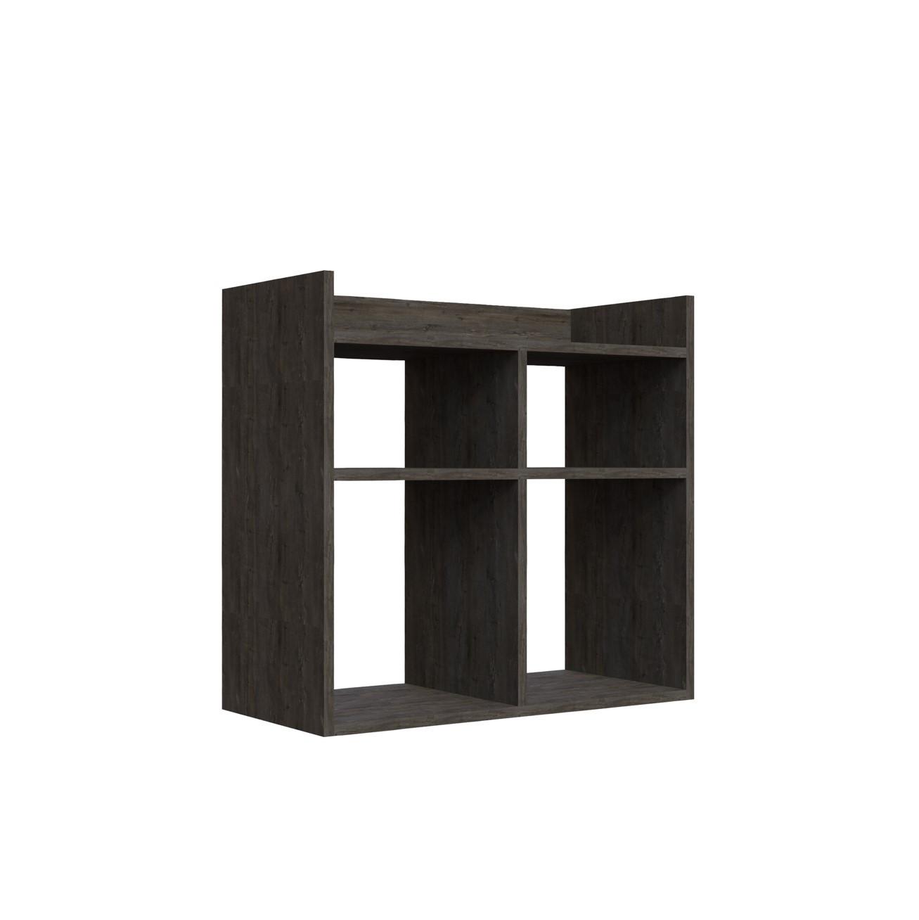 Regal Za Čevlje Vista - temni hrast, Design, leseni material (75,6/72/35,6cm) - Livetastic