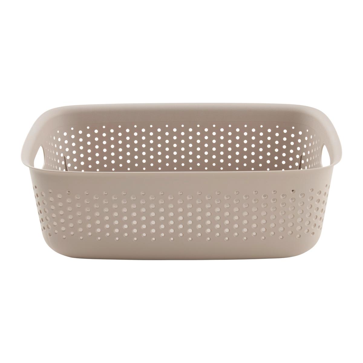 Coșuleț pentru depozitare Maja - cca. 10L - taupe, Modern, plastic (39/29/13cm) - Mömax
