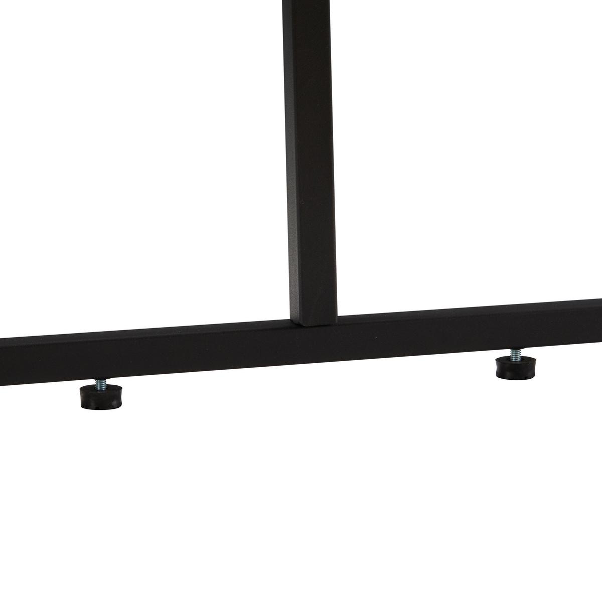 KOMODA SZEROKA BUENO - czarny/dąb artisan, Modern, materiał drewnopochodny/metal (160/80/40cm) - Xora