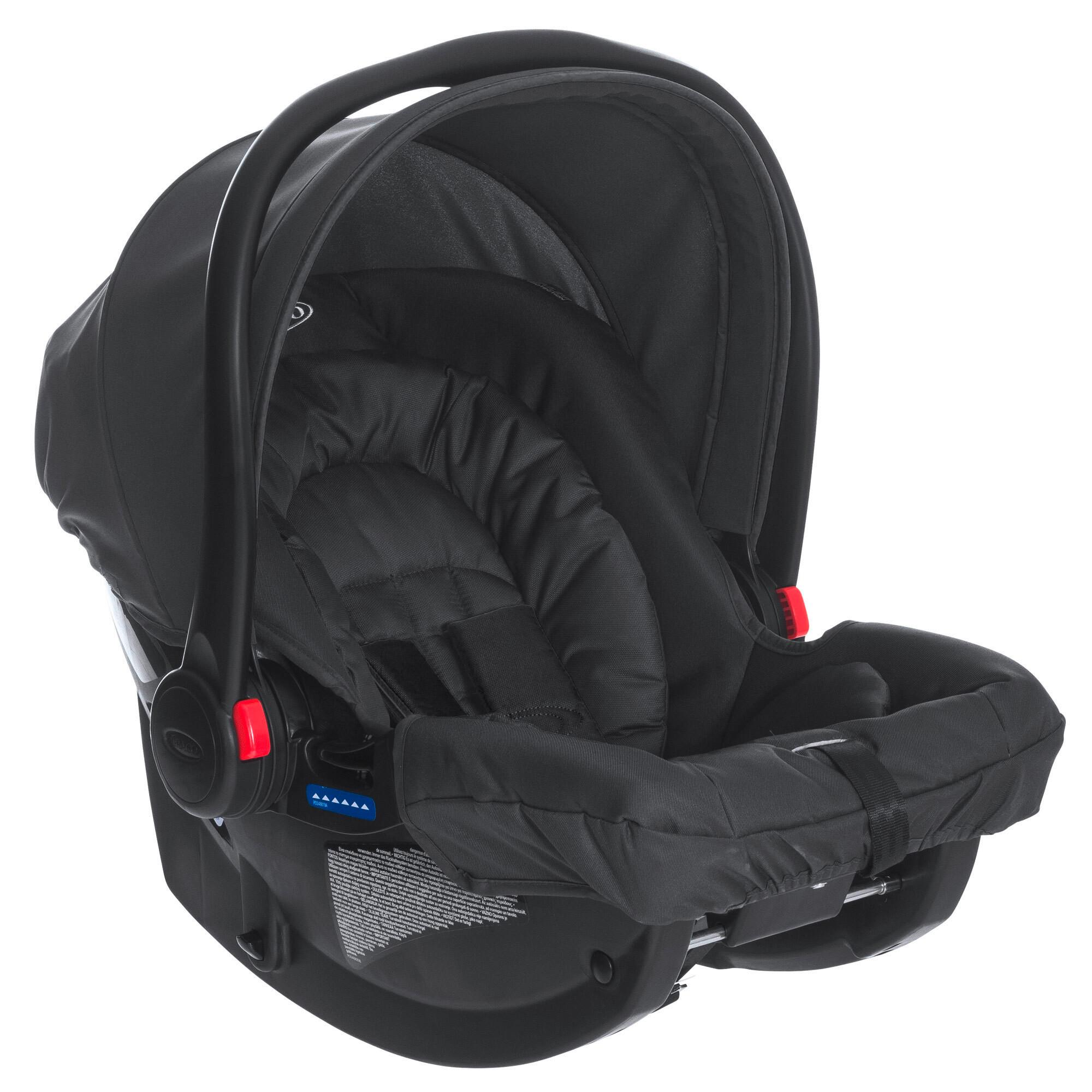 NOSIDEŁKO SAMOCHODOWE 8AG999MDLEU - czarny, Basics, tworzywo sztuczne/tkanina (58/65/46cm) - Graco