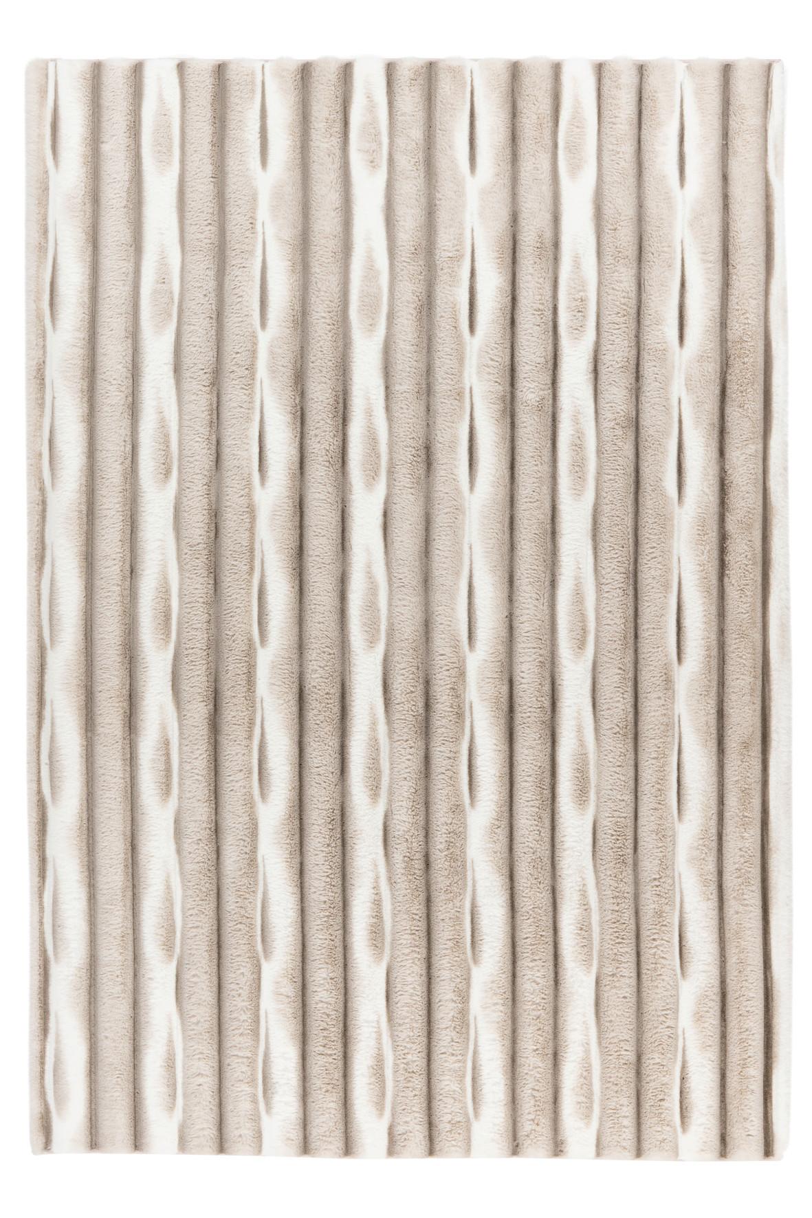 HOCHFLORTEPPICH MY WAVES 305 - taupe, Basics, textile (40/60cm)