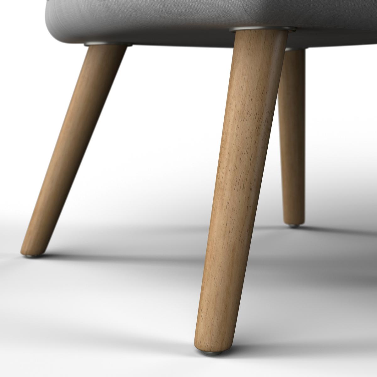 Sessel Natalie Hellgrau Webstoff - Hellgrau/Naturfarben, MODERN, Holz/Textil (64/99/69cm) - Bessagi Home