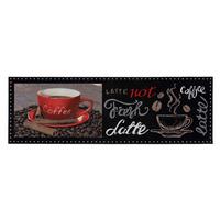 Fußmatte Latte ca. 50x150cm - Anthrazit/Rot, MODERN, Textil (50/150cm) - Modern Living