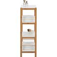 Badezimmerregal Mirella - Naturfarben/Weiß, KONVENTIONELL, Holz (40/95/30cm) - MÖMAX modern living