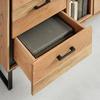 DRESSOIR SHIVA - Acacia-kleuren/Zwart, Modern, Hout/Metaal (160/86/40cm) - Mömax