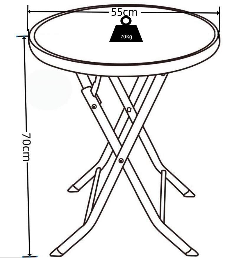 GARTENTISCH SONLAS L 920588 Ø55CM - Anthrazit, Modern, Glas/Metall (55/70cm) - MID.YOU