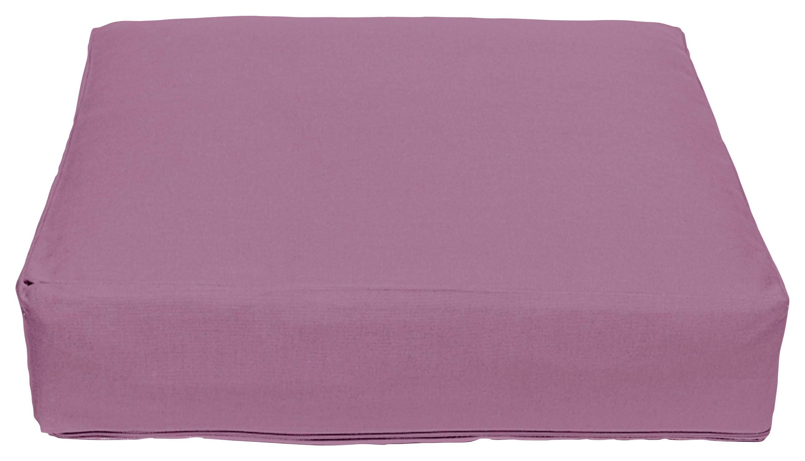 Boxkissen Lars in Mauve ca. 40x40x8cm - Mauve, KONVENTIONELL, Textil (40/40/8cm) - Mary's